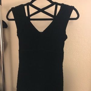 Black bodycon mini dress